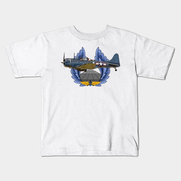 SBD Dauntless Kids T-Shirt by sibosssr